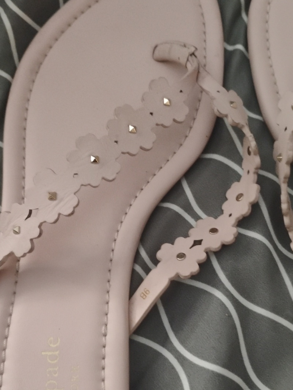 kate spade New York Pink Floral Thong Sandals - Picture 3 of 4